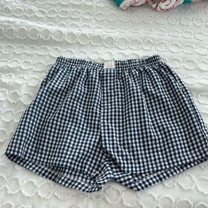 Y2K plaid shorts for women